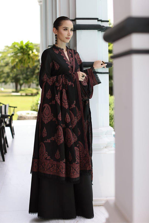 BAREEZE DHANK EMBROIDERD UNSTICH 3pc (WA-866)