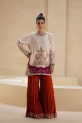 PEARL | ETHNIC | EMBROIDERD SILK UNSTICH 3PC | U-U1243