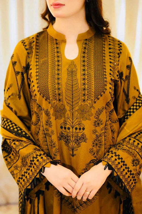 ASLING DHANAK EMBROIDERD UNSTICH 3pc (WA-175)