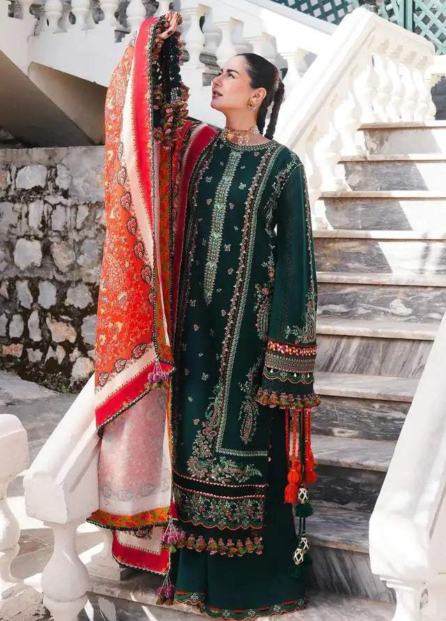 Heavy Embroidered Lawn 3pc