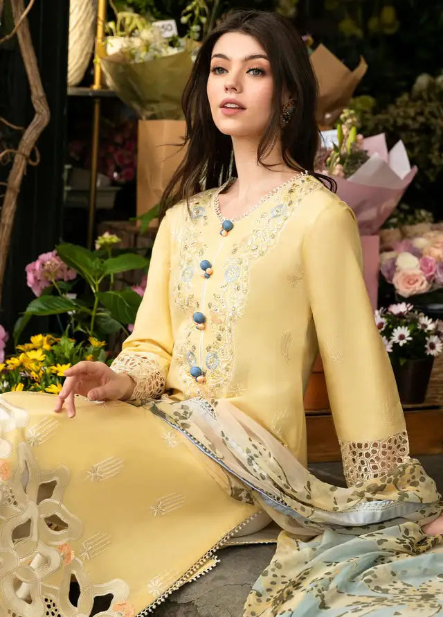 Heavy Embroidered Lawn 3pc