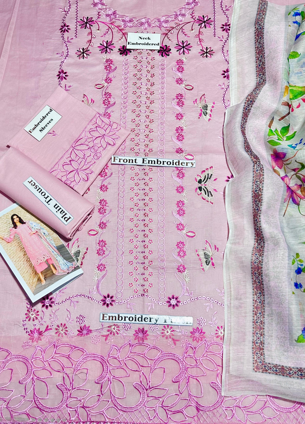 HEAVY EMBROIDERED LAWN 3pc