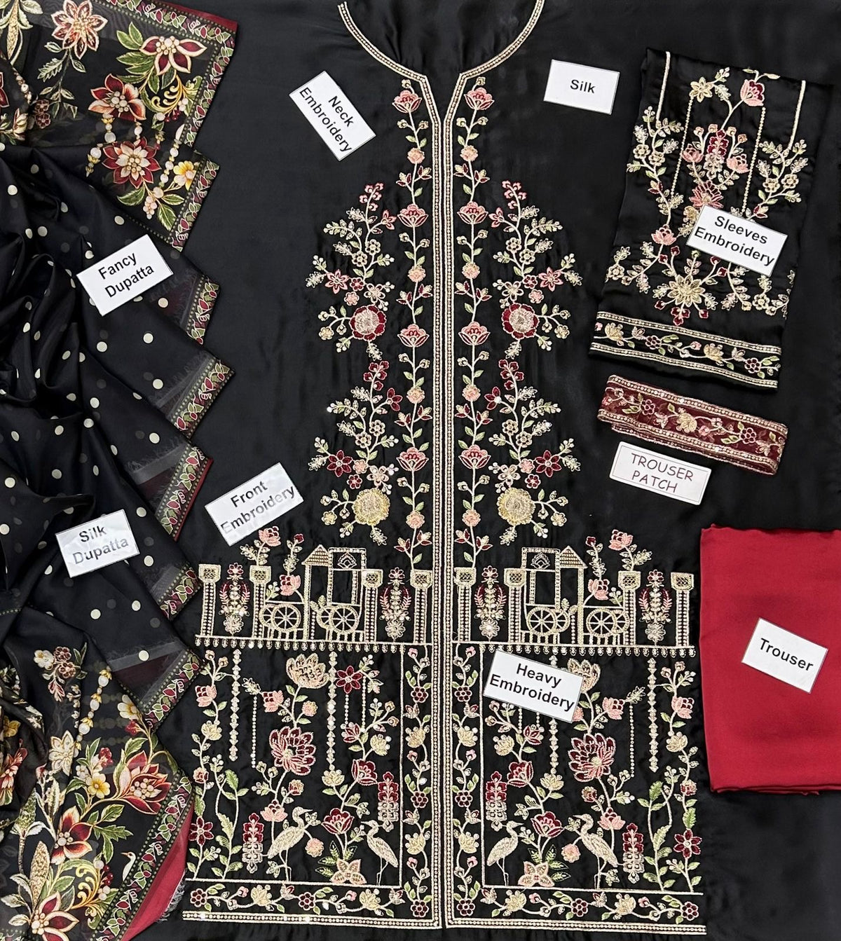 ETHNIC | LUXURY FESTIVE SILK 3PC | U-U1233