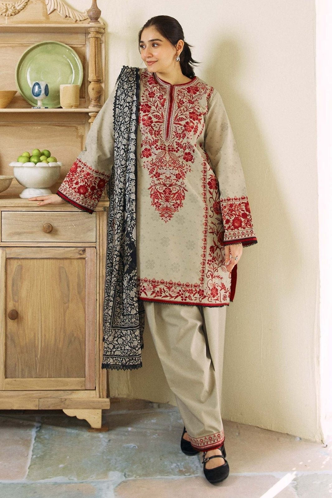 Dur e Fishan Lawn 3pc