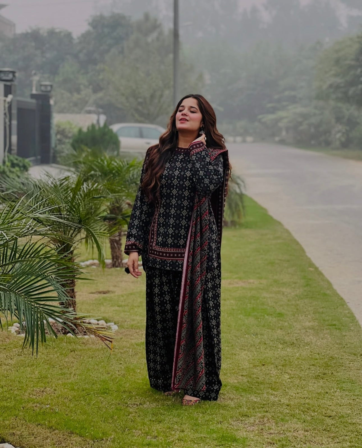 Uswa Zia Lawn Swiss 3pc (7268)