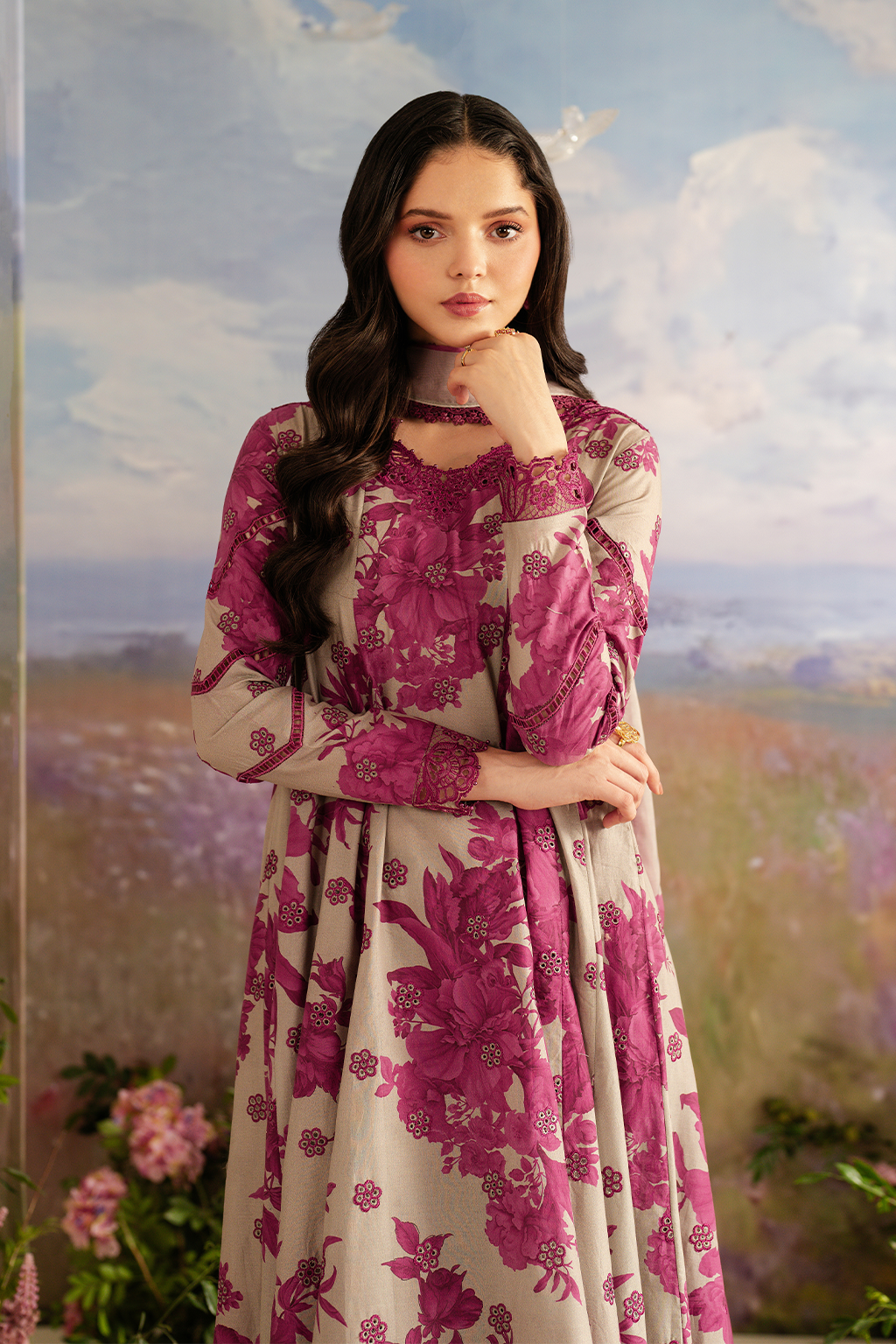 Iznik Lawn Embroidered Print 3pc SL-3276