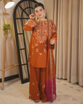 NEW ARTICAL IN WINTER DHANAK EMBROIDERD UNSTICHED 3PC (U-U5470)