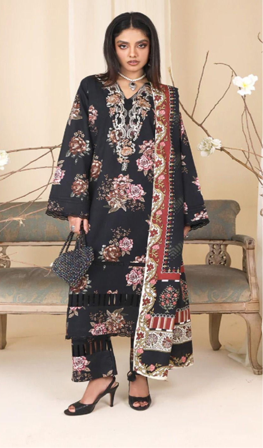 SHANAYA KHADDER UNSTICH 3pc(WA-7689)
