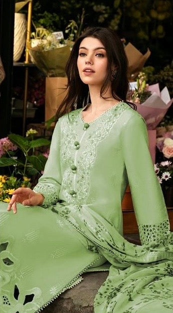Heavy Embroidered Lawn 3pc
