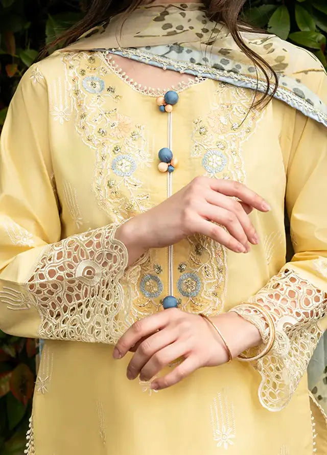 Heavy Embroidered Lawn 3pc
