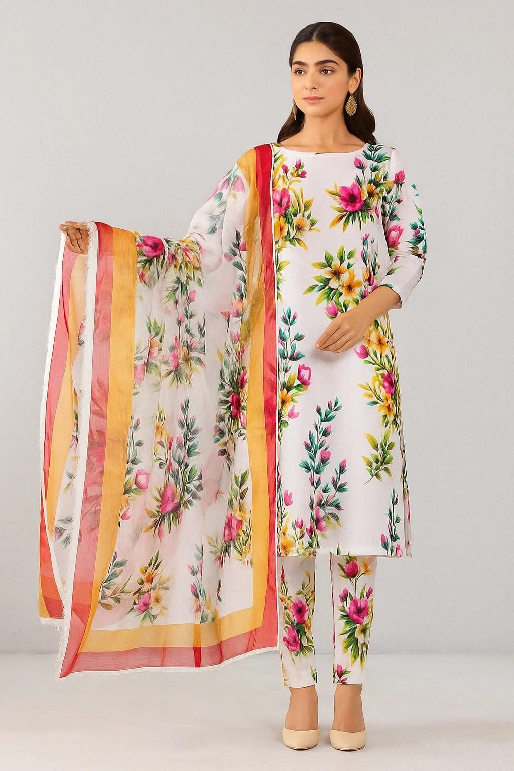 Maria B Swiss Lawn 3pc (8912)